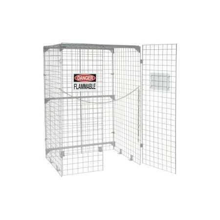 Global Equipment Vertical 20 Cylinder Storage Cabinet, Manual Close 116209